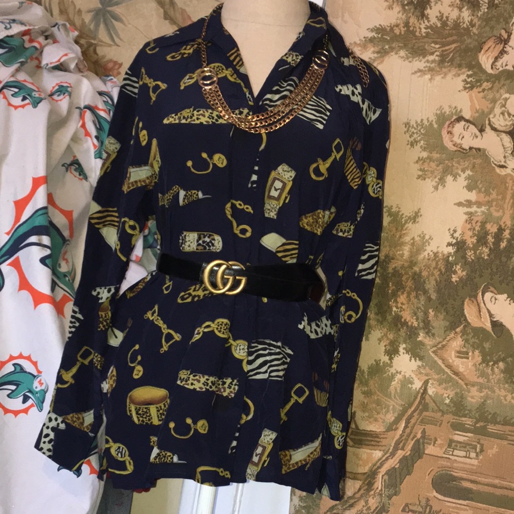Vintage Beautiful Exit Shops Silk Blouse - image 3
